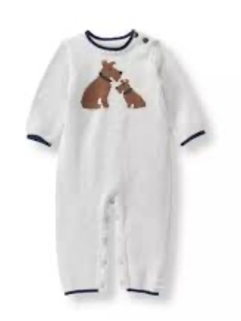 Janie & Jack Puppy Grey Sweater One-Piece